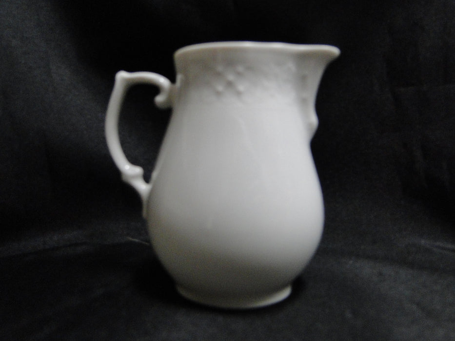 Oscar de la Renta Old Dresden, All White: Creamer / Cream Pitcher (s), 3 1/4"