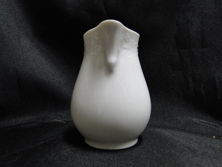 Oscar de la Renta Old Dresden, All White: Creamer / Cream Pitcher (s), 3 1/4"