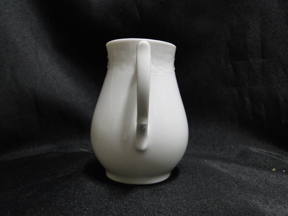 Oscar de la Renta Old Dresden, All White: Creamer / Cream Pitcher (s), 3 1/4"
