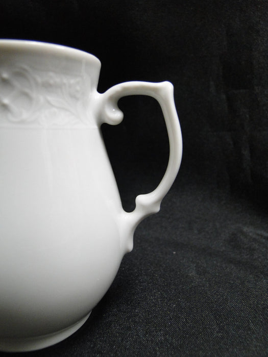 Oscar de la Renta Old Dresden, All White: Creamer / Cream Pitcher (s), 3 1/4"