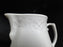 Oscar de la Renta Old Dresden, All White: Creamer / Cream Pitcher (s), 3 1/4"