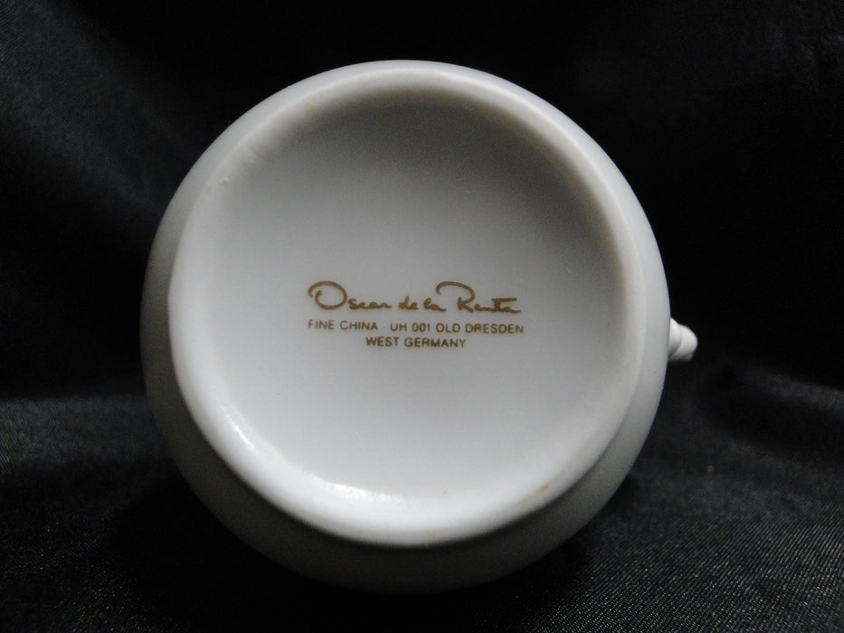 Oscar de la Renta Old Dresden, All White: Creamer / Cream Pitcher (s), 3 1/4"