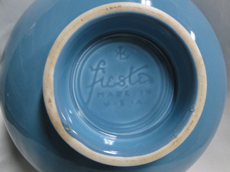 Homer Laughlin Fiesta (Old): Turquoise Serving Bowl w/ Handles & Lid
