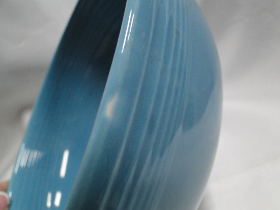 Homer Laughlin Fiesta (Old): Turquoise Serving Bowl w/ Handles & Lid