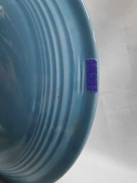 Homer Laughlin Fiesta (Old): Turquoise Serving Bowl w/ Handles & Lid