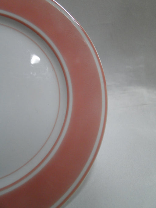 Fitz & Floyd Rondelet Peach, Peach Rim: Bread Plate (s), 6 3/8"