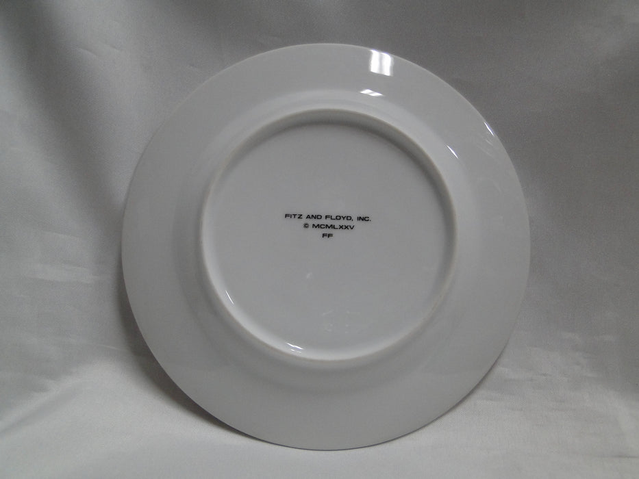 Fitz & Floyd Rondelet Peach, Peach Rim: Bread Plate (s), 6 3/8"