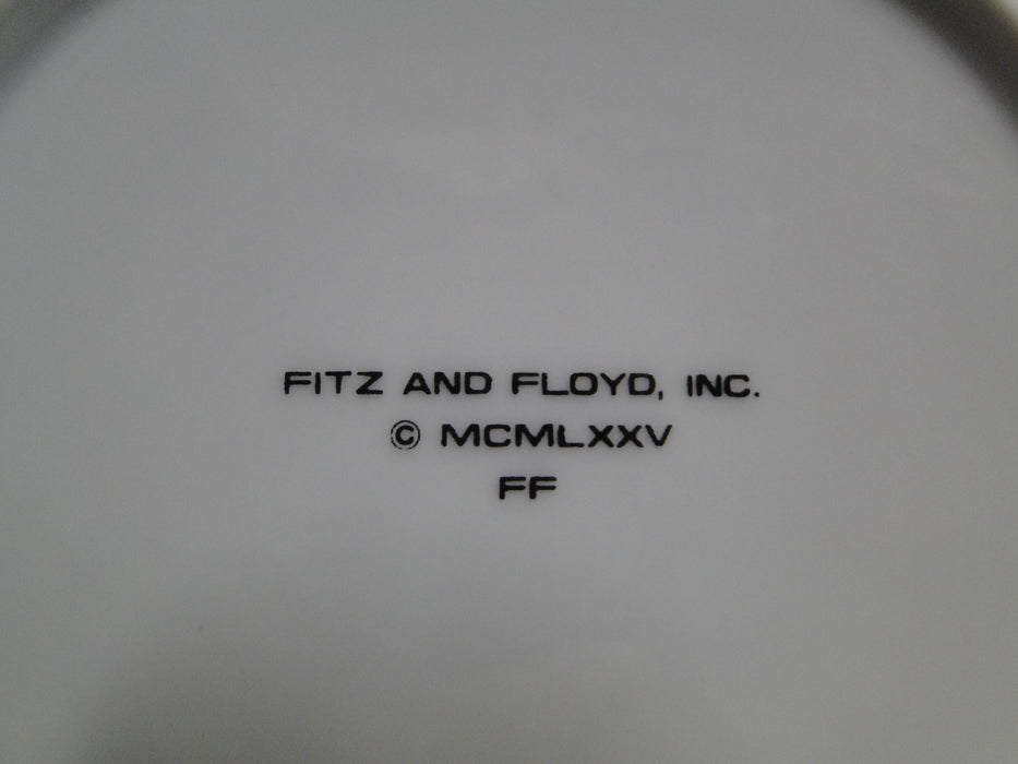 Fitz & Floyd Rondelet Peach, Peach Rim: Bread Plate (s), 6 3/8"