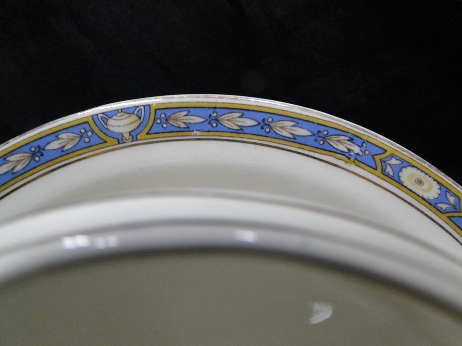 Grindley Ross, Blue Band w/Urns: Round Gravy w/Attached Underplate, As Is