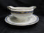 Grindley Ross, Blue Band w/Urns: Round Gravy w/Attached Underplate, As Is