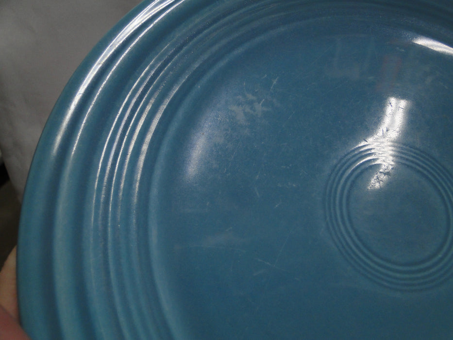 Homer Laughlin Fiesta (Old): Turquoise Luncheon Plate, 9 1/2", Wear