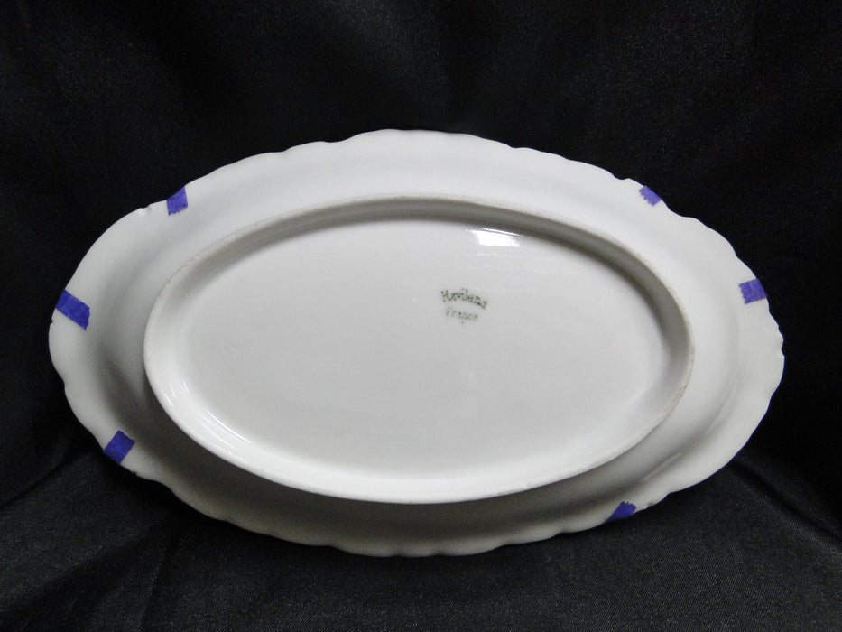 Haviland Ranson, Embossed Edge: Oval Relish Dish, 8 1/2" x 5", As Is