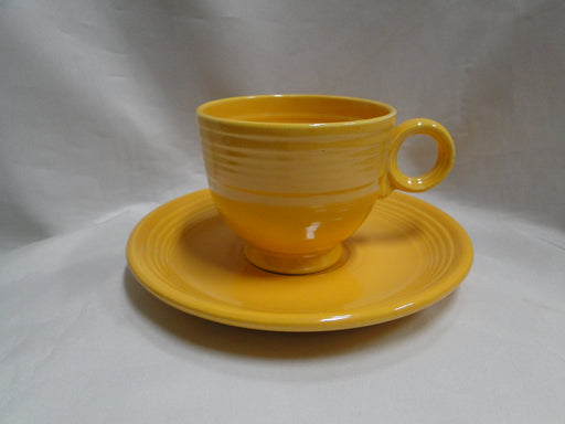 Homer Laughlin Fiesta (Old): Yellow Cup & Saucer Set (s), 2 3/4"