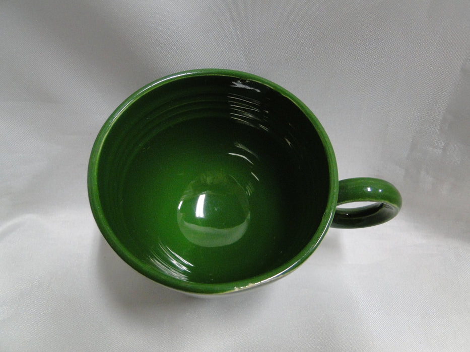 Homer Laughlin Fiesta (Old): Forest Green Cup & Saucer Set (s), 2 3/4", Wear