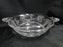 Fostoria Rambler: 2 Part Crystal Relish Dish, Etched Flowers, 8 1/8" w/ Handles