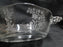 Fostoria Rambler: 2 Part Crystal Relish Dish, Etched Flowers, 8 1/8" w/ Handles