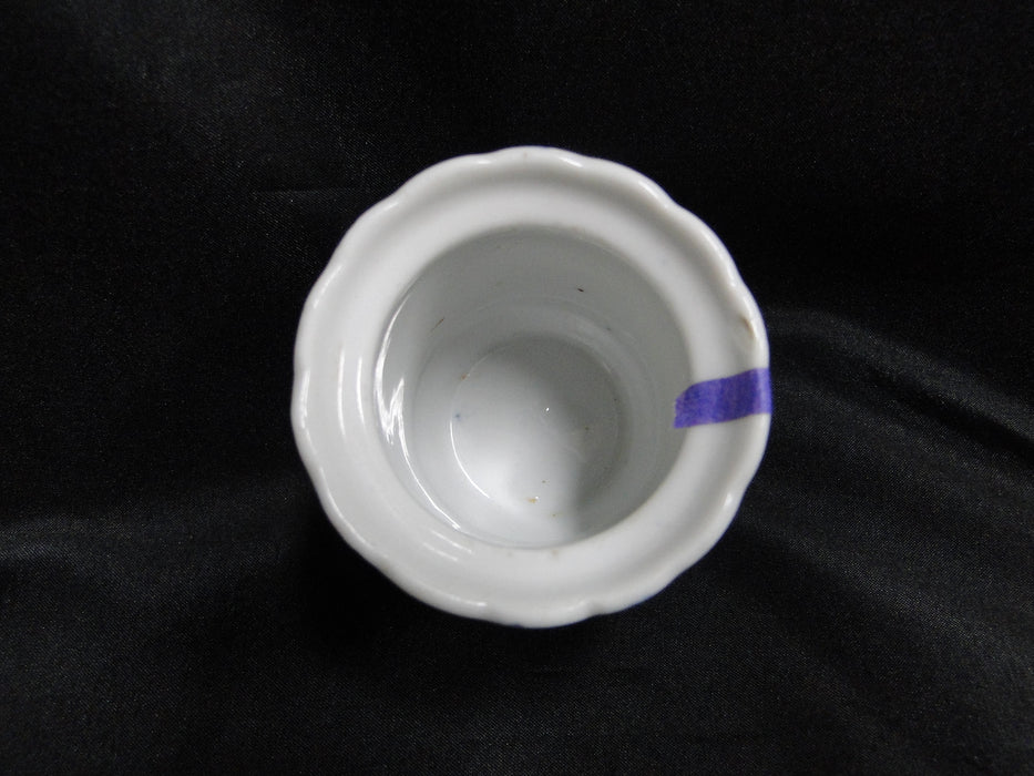 Blue Onion Pattern, No Mark: Spice Jar w/ Lid, 4 1/8" Tall