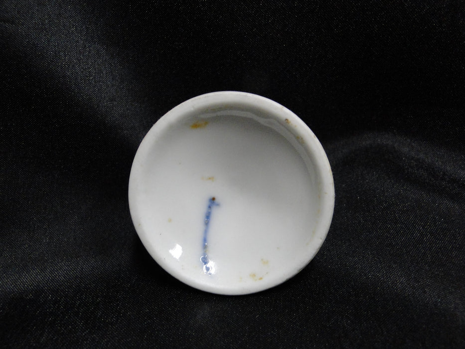 Blue Onion Pattern, No Mark: Spice Jar w/ Lid, 4 1/8" Tall