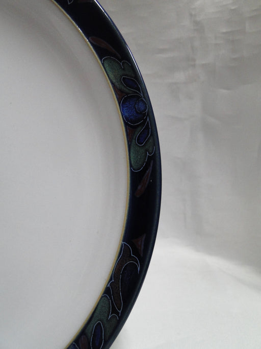 Denby-Langley Baroque, Cobalt Band w/ Flowers: Dinner Plate (s), 10 1/4"