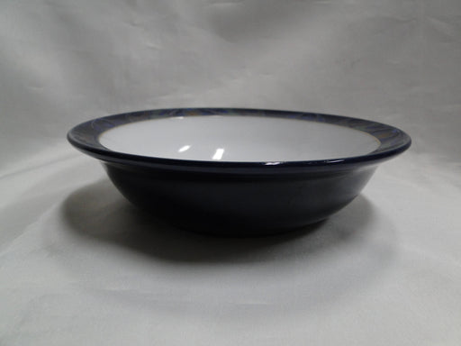 Denby-Langley Baroque, Cobalt Band w/ Flowers: Soup/Cereal Bowl (s), 7 1/8"