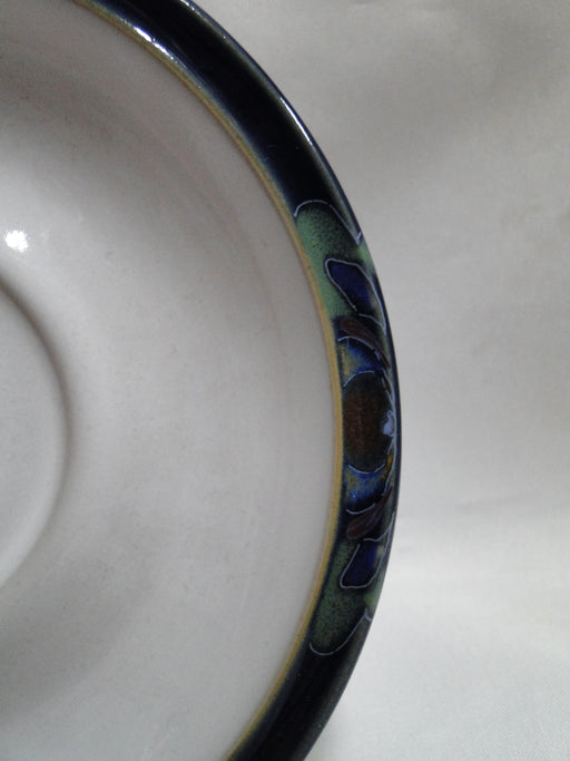 Denby-Langley Baroque, Cobalt Band w/ Flowers: 6 1/8" Saucer Only, No Cup