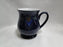 Denby-Langley Baroque, Cobalt Blue w/ Flowers: Craftsmen Mug (s), 4 1/4"