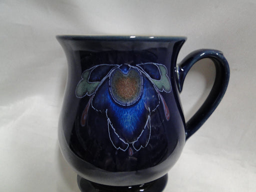 Denby-Langley Baroque, Cobalt Blue w/ Flowers: Craftsmen Mug (s), 4 1/4"