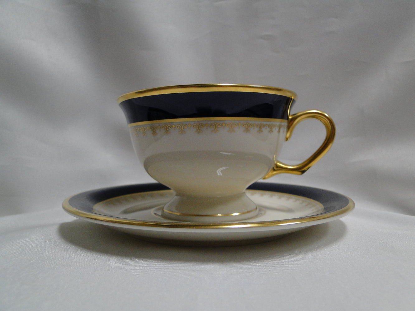 Pickard Washington, Cobalt Blue Band: Cup & Saucer Set (s), 2 1/2"