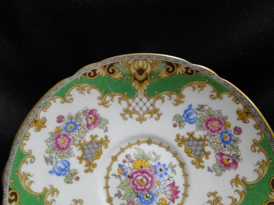 Shelley Sheraton Green, Scalloped: 5 5/8" Saucer Only, No Cup