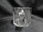 Clear w/ Gray Cut Flowers: Open Sugar Bowl & Creamer Set --  MG#163