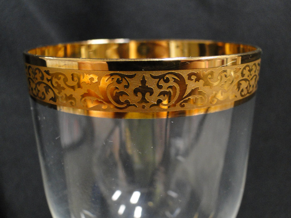 Lenox Autumn Crystal, Gold Encrusted: Water or Wine Goblet, 8 1/4" - 8 3/8"
