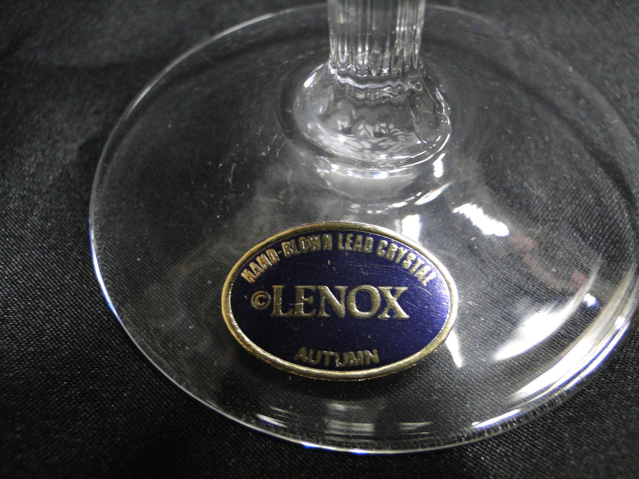 Lenox Autumn Crystal, Gold Encrusted: Water or Wine Goblet, 8 1/4" - 8 3/8"