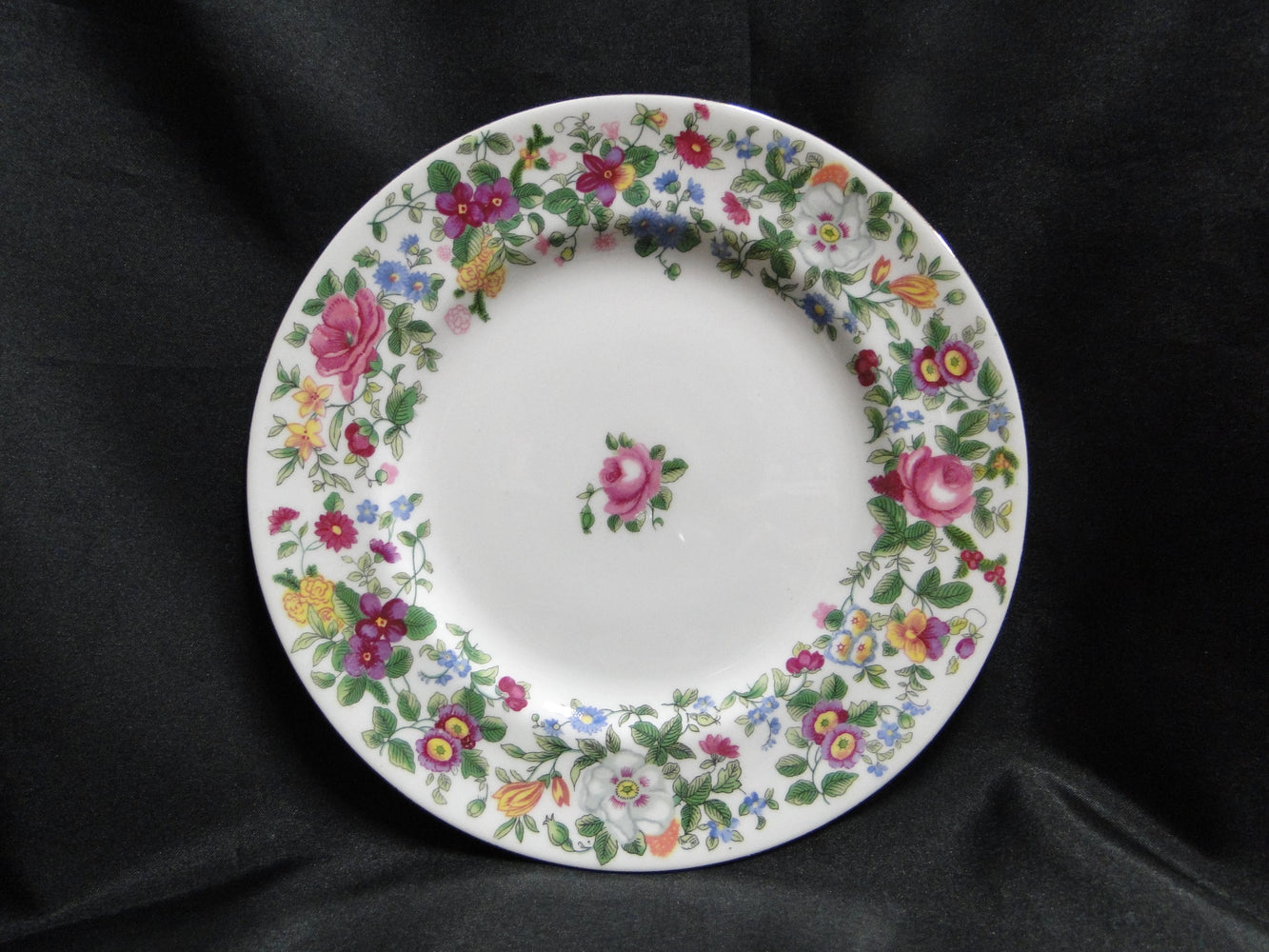 Crown Staffordshire Thousand Flowers: Salad Plate, 8 3/8", As Is