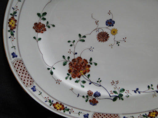 Noritake Nanking, 2860, Rust Flowers: Oval Serving Platter, 13 5/8" x 11 1/4"