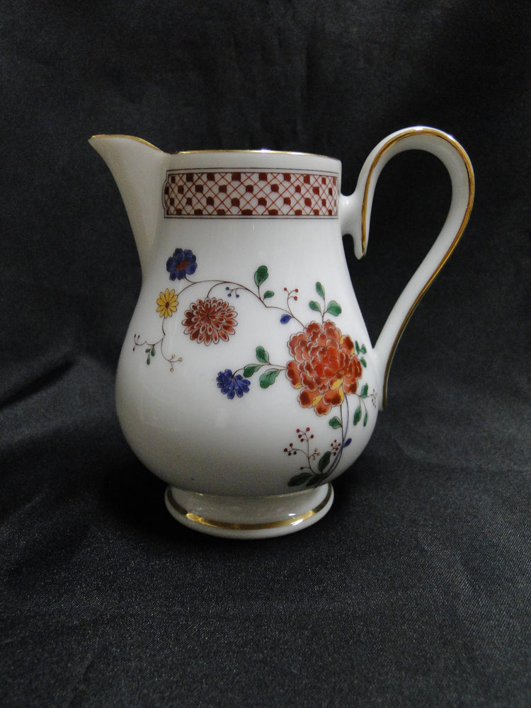 Noritake Nanking, 2860, Rust Flowers: Creamer / Cream Pitcher, 4 1/4" Tall