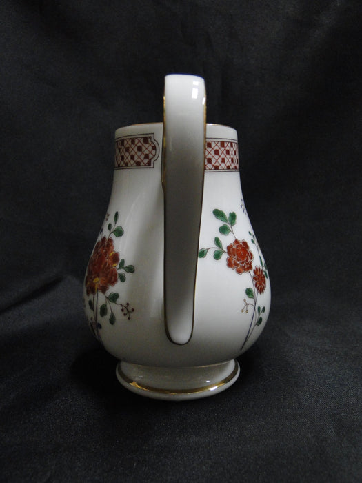 Noritake Nanking, 2860, Rust Flowers: Creamer / Cream Pitcher, 4 1/4" Tall