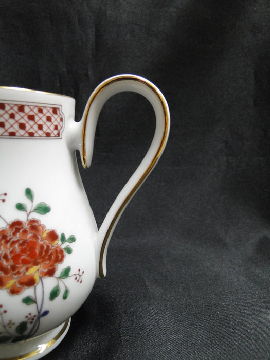 Noritake Nanking, 2860, Rust Flowers: Creamer / Cream Pitcher, 4 1/4" Tall