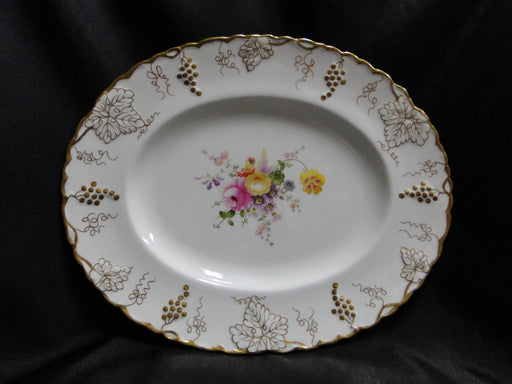 Royal Crown Derby Vine, Florals: Oval Serving Platter, 11 3/4" x 9 1/2"
