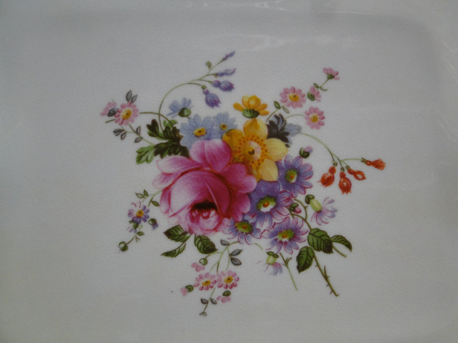 Royal Crown Derby Vine, Florals: Tray w/ Handles, 11 1/4", Med Discoloration
