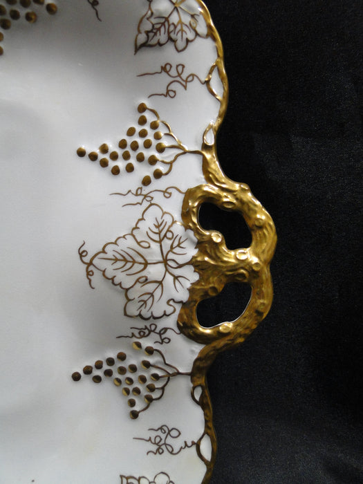 Royal Crown Derby Vine, Florals: Tray w/ Handles, 11 1/4", Med Discoloration