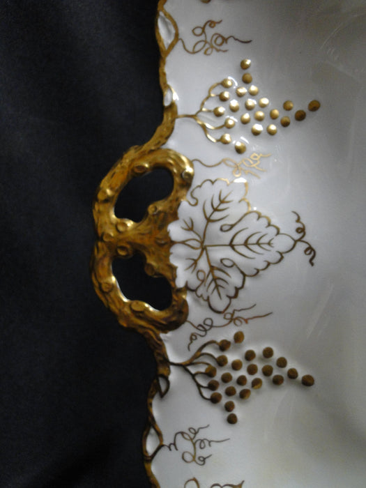 Royal Crown Derby Vine, Florals: Tray w/ Handles, 11 1/4", Med Discoloration