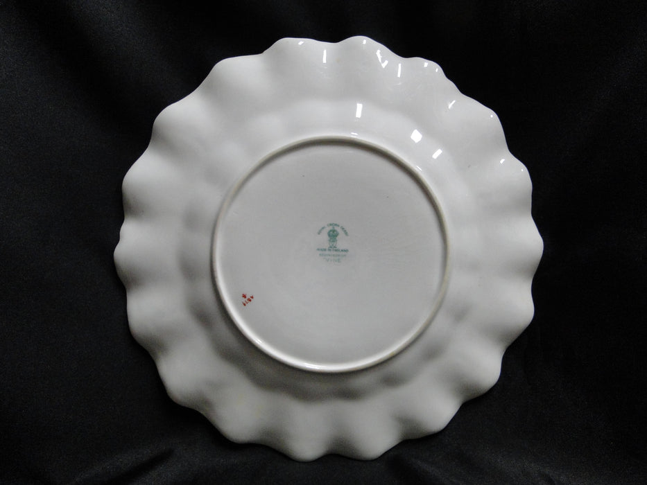 Royal Crown Derby Vine, Florals: Sheffield Dessert Plate, 8 3/4" Garnett Crazing