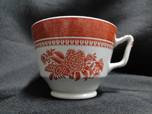 Spode Fitzhugh Red, Flowers: Cup & Saucer Set, 2 5/8", London Shape