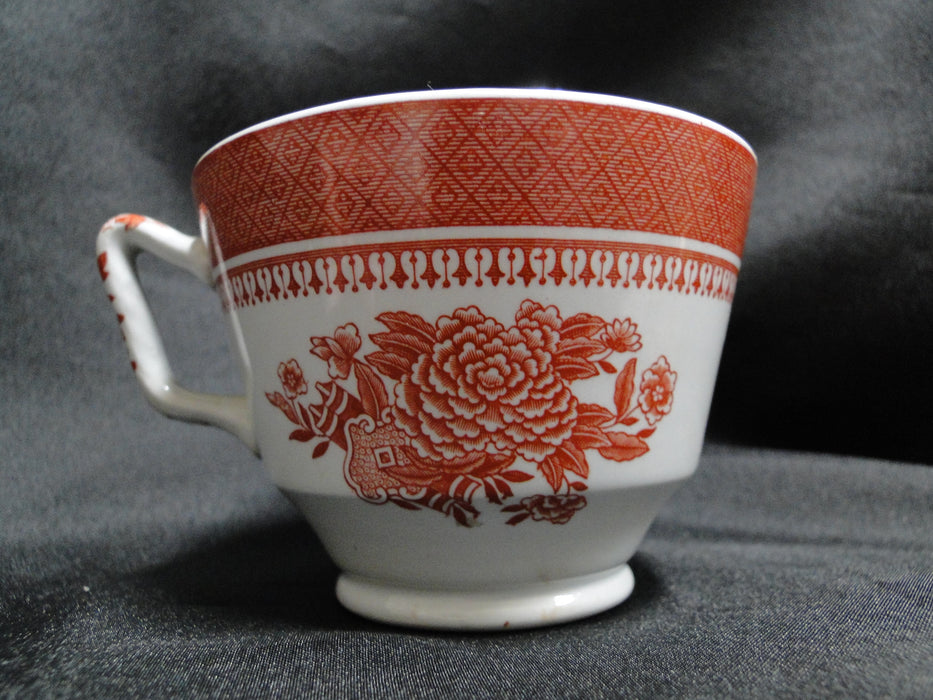Spode Fitzhugh Red, Flowers: Cup & Saucer Set, 2 5/8", London Shape