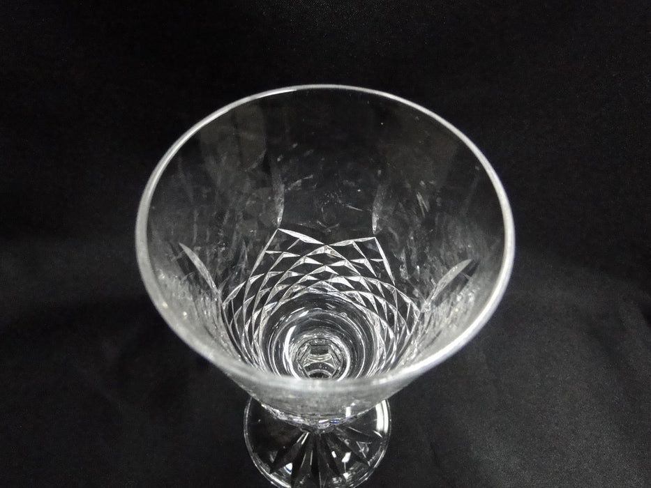 Waterford Crystal Kenmare, Cut Ovals & Squares: Claret Wine (s), 6" Tall