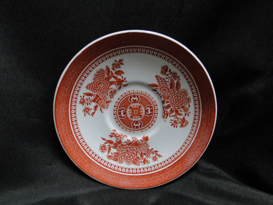 Spode Fitzhugh Red, Flowers: Cup & Saucer Set, 2 5/8", London Shape