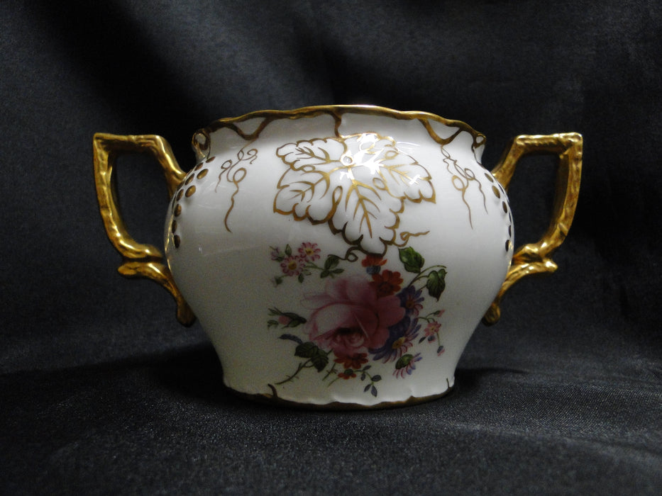 Royal Crown Derby Vine, Florals: Sugar Bowl, 3" Tall, No Lid