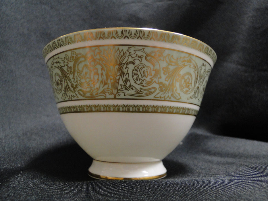 Royal Doulton English Renaissance, Green Scrolls: Cup & Saucer, 2 1/2", As Is