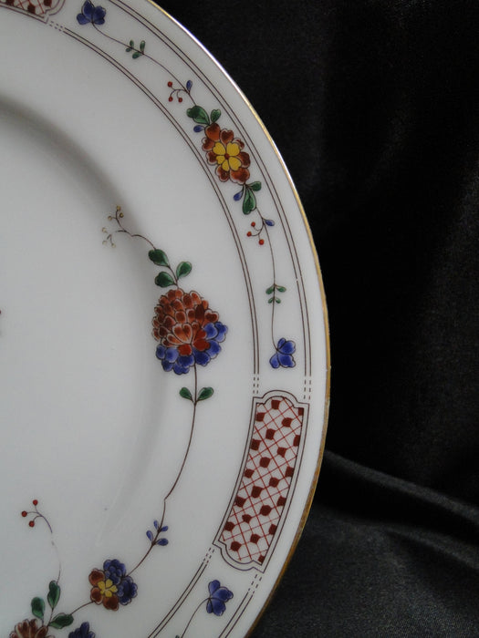 Noritake Nanking, 2860, Rust Flowers: Salad Plate (s), 8 1/4"