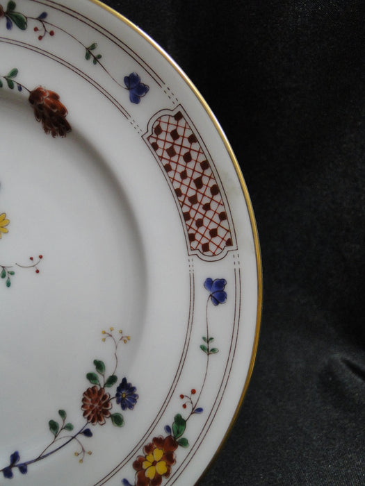Noritake Nanking, 2860, Rust Flowers: Bread Plate (s), 6 3/8"